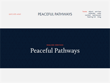 Tablet Screenshot of peacefulpathways.net